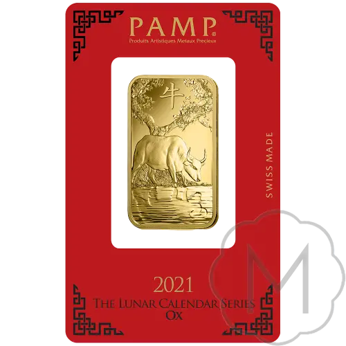 Pamp Suisse Lunar Ox Goud 1 Troy Ounce #3