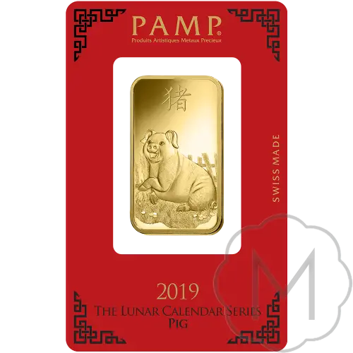 Pamp Suisse Lunar Pig Gold 1 Troy Ounce #3