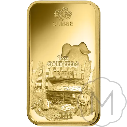 Pamp Suisse Lunar Pig Gold 1 Troy Ounce #2