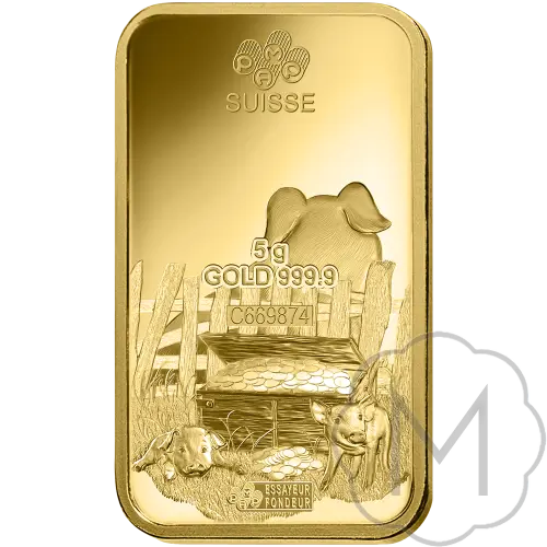 Pamp Suisse Lunar Pig Goud 5 gram #2