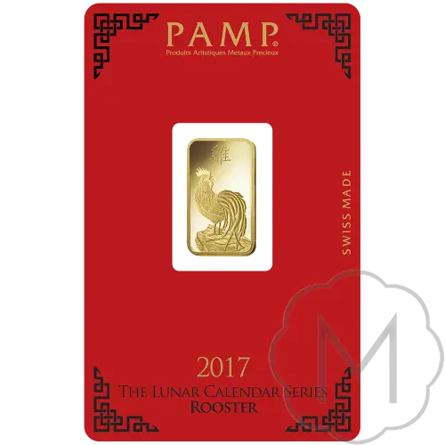 Pamp Suisse Lunar Rooster Gold 5 grams #3