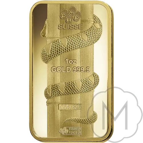 Pamp Suisse Lunar Snake Gold 1 Troy Ounce #2