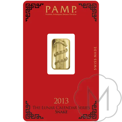 Pamp Suisse Lunar Snake Goud 5 gram #3