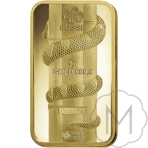 Pamp Suisse Lunar Snake Goud 5 gram #2