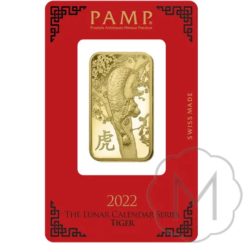 Pamp Suisse Lunar Tiger Gold 1 Troy Ounce #3