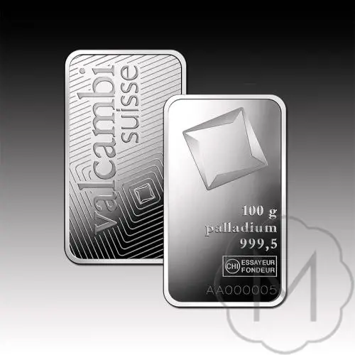 Valcambi Palladium 100 gram #4