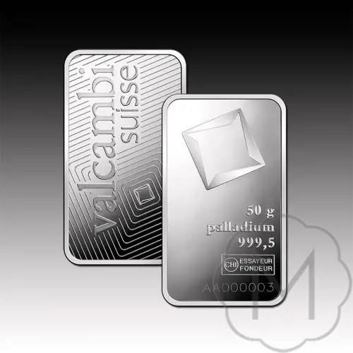 Valcambi Palladium 50 gram #4