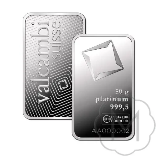 Valcambi Platinum 50 gram #1