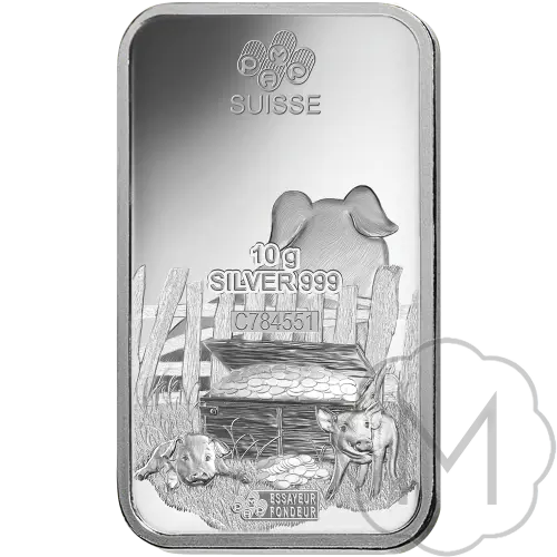 Pamp Suisse Lunar Pig Silver 10 grams #2