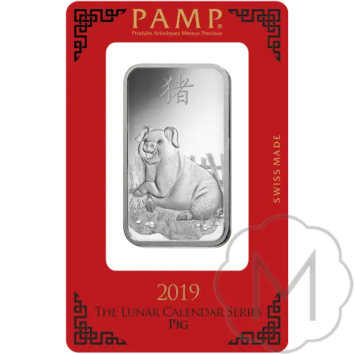 Pamp Suisse Lunar Pig Silver 1 Troy Ounce #2