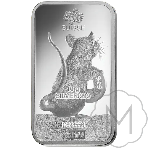 Pamp Suisse Lunar Rat Zilver 10 gram #2