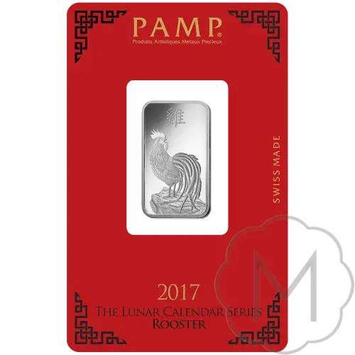 Pamp Suisse Lunar Rooster Silver 10 grams #3