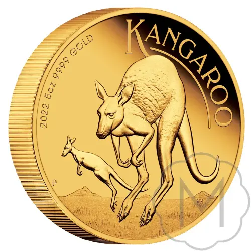 Australian Kangaroo 2022 Goud 5 Troy Ounce #3