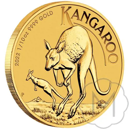 Australian Kangaroo Mehrere Jahre Gold 0.1 Troy Ounce #3