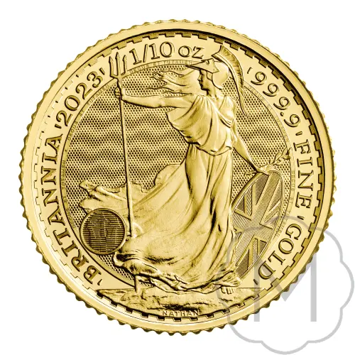 Britannia 2023 Gold 0.1 Troy Ounce #1