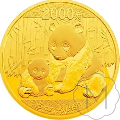 Chinese Panda 2012 Gold 5 Troy Ounce #1