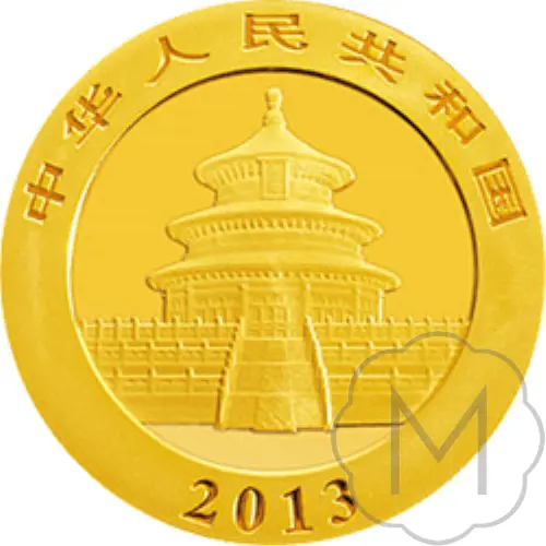 Chinese Panda 2013 Gold 0.05 Troy Ounce #1