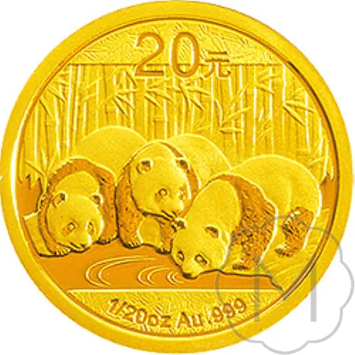 Chinese Panda 2013 Gold 0.05 Troy Ounce #2