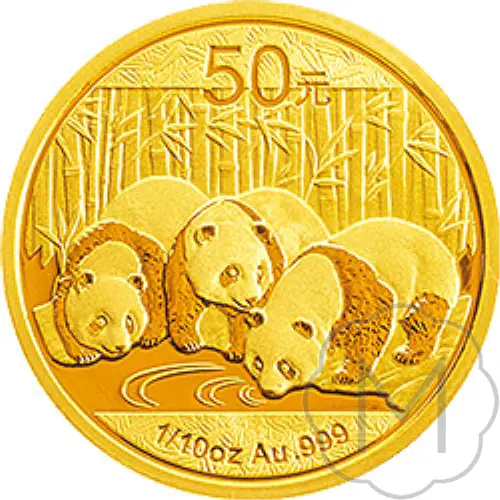 Chinese Panda 2013 Gold 0.1 Troy Ounce #1