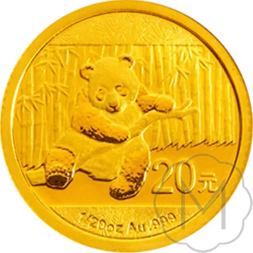 Chinese Panda 2014 Gold 0.05 Troy Ounce #1