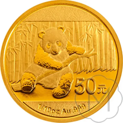 Chinese Panda 2014 Gold 0.1 Troy Ounce #1