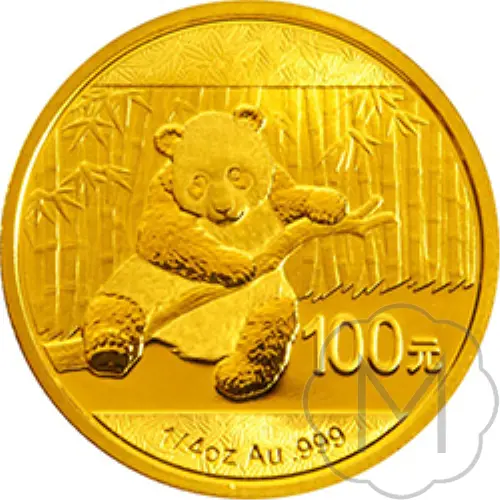 Chinese Panda 2014 Gold 0.25 Troy Ounce #1