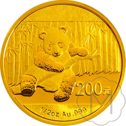 Chinese Panda 2014 Gold 0.5 Troy Ounce #1