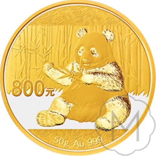 Chinese Panda 2017 Gold 50 Gramm #1