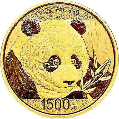 Chinese Panda 2018 Gold 100 grams #1