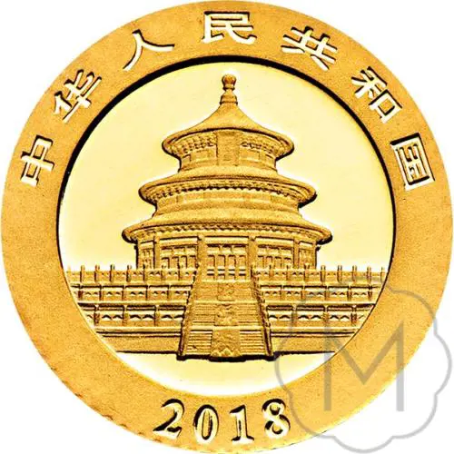 Chinese Panda 2018 Gold 1 gram #2