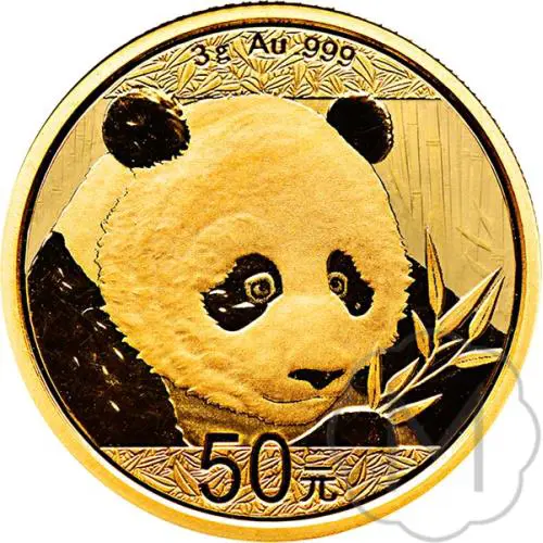 Chinese Panda 2018 Gold 3 Gramm #1