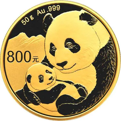 Chinese Panda 2019 Gold 50 Gramm #1