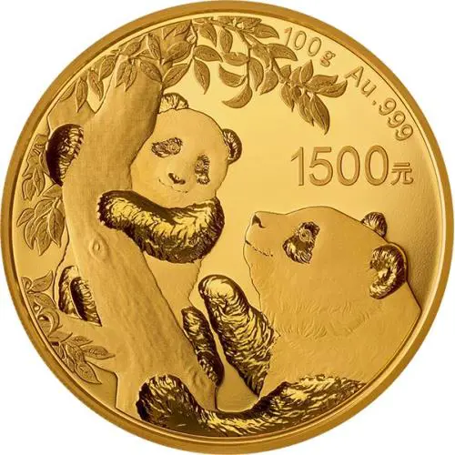 Chinese Panda 2021 Gold 100 grams #1