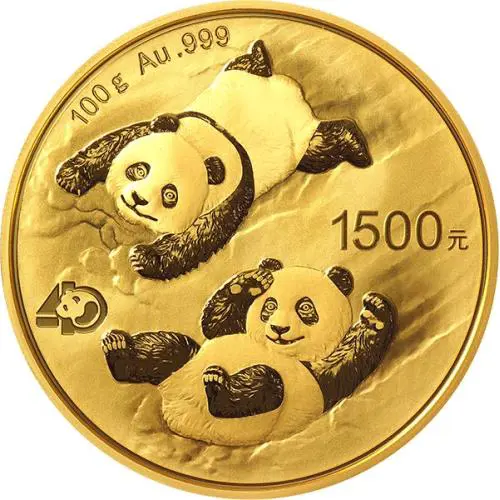 Chinese Panda 2022 Gold 100 grams #1