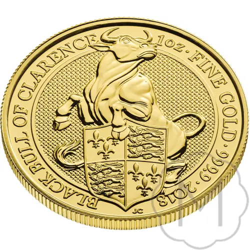 Queens Beasts Black Bull Gold 1 Troy Ounce #3