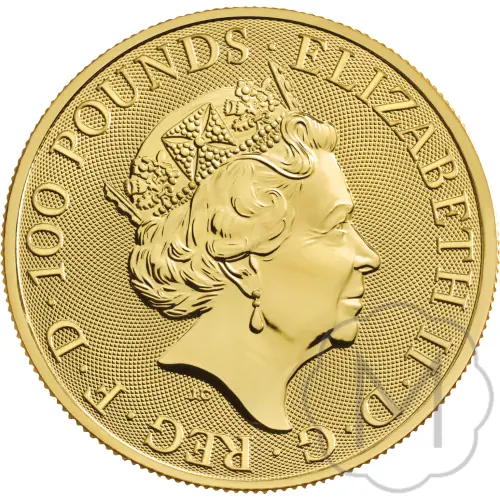 Queens Beasts Completer 2021 Gold 1 Troy Ounce #2