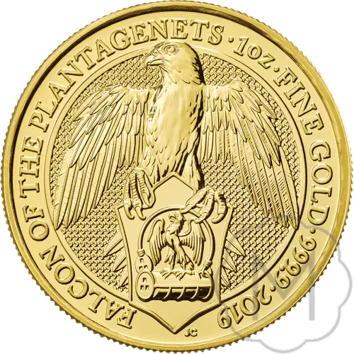 Queens Beasts Falcon 2019 Gold 1 Troy Ounce #1