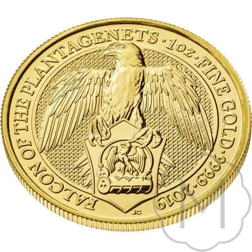 Queens Beasts Falcon Meerjarig Goud 1 Troy Ounce #3