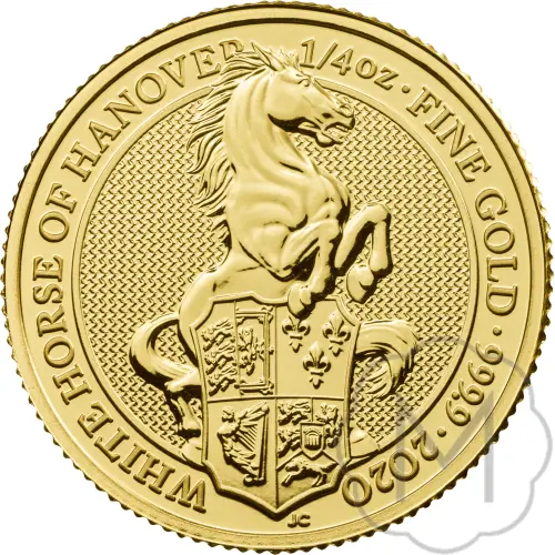 Queens Beasts White Lion 2020 Gold 0.25 Troy Ounce #1