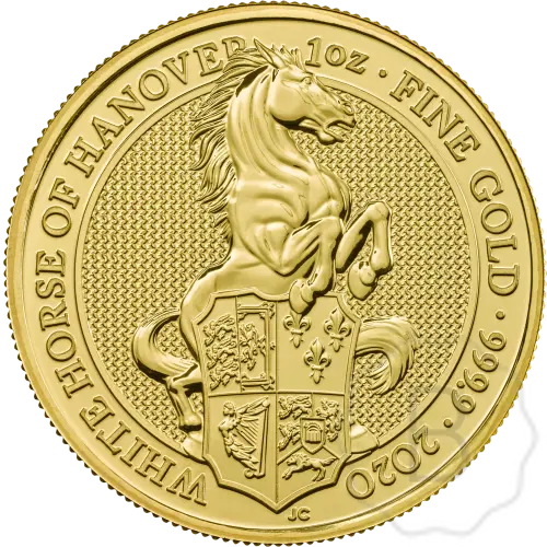 Queens Beasts White Lion 2020 Goud 1 Troy Ounce #1