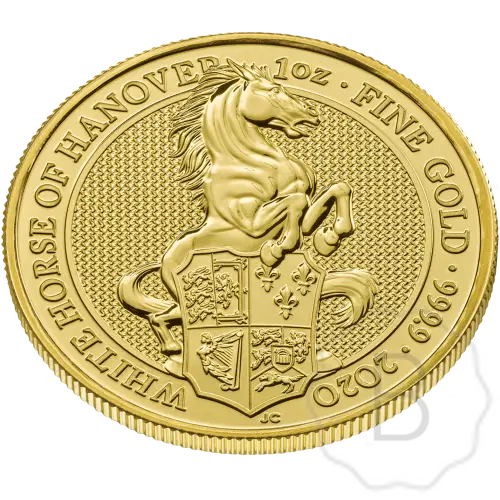 Queens Beasts White Lion 2020 Goud 1 Troy Ounce #3