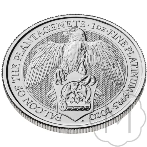 Queens Beasts Falcon 2020 Platinum 1 Troy Ounce #3