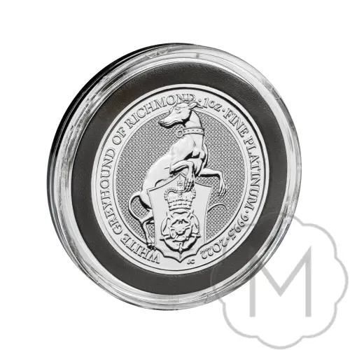 Queens Beasts White Greyhound Platinum 1 Troy Ounce #3