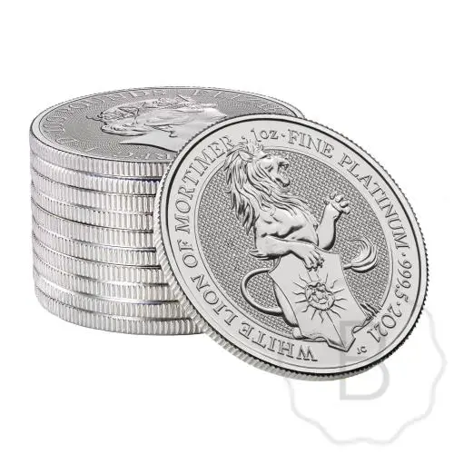 Queens Beasts White Lion 2021 Platinum 1 Troy Ounce #4