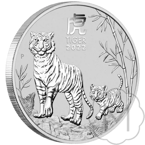 Australian Lunar III Year of the Tiger 2022 Silver 1 Troy Ounce #1