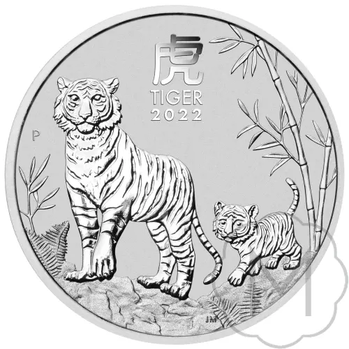 Australian Lunar III Year of the Tiger 2022 Silver 1 Troy Ounce #2