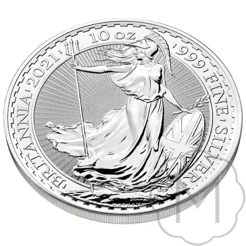 Britannia Mehrere Jahre Silber 10 Troy Ounce #2