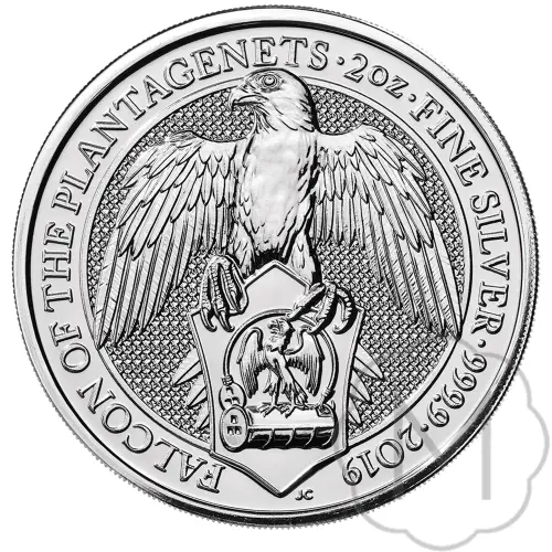 Queens Beasts Falcon Silber 2 Troy Ounce #1