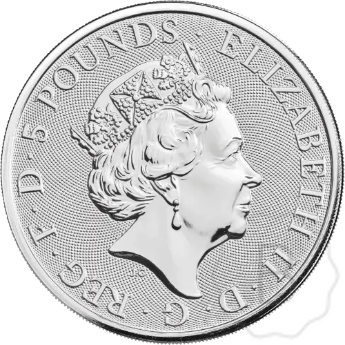 Queens Beasts White Lion Silver 2 Troy Ounce #2