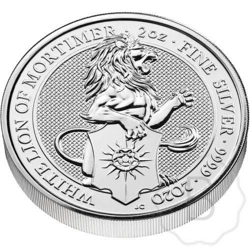 Queens Beasts White Lion Silver 2 Troy Ounce #3